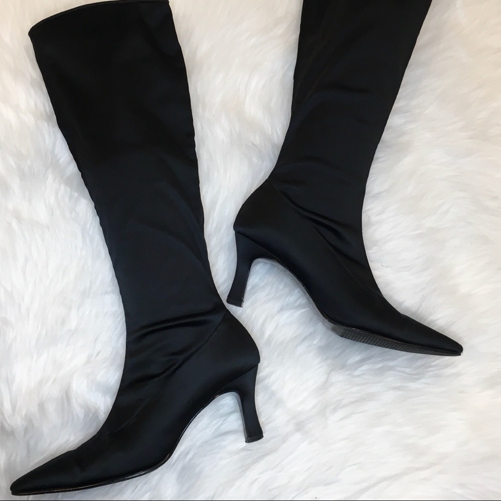 Nina | FLEX Knee High Heeled Boots - Picture 1 of 9